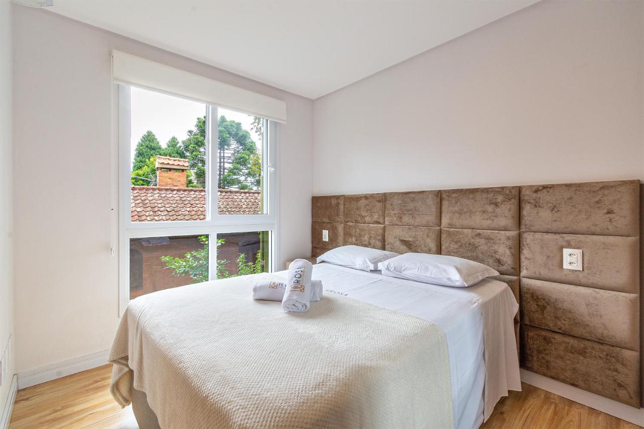 Rosa Apartamento Luxo No Centro Gramado Apartman Kültér fotó